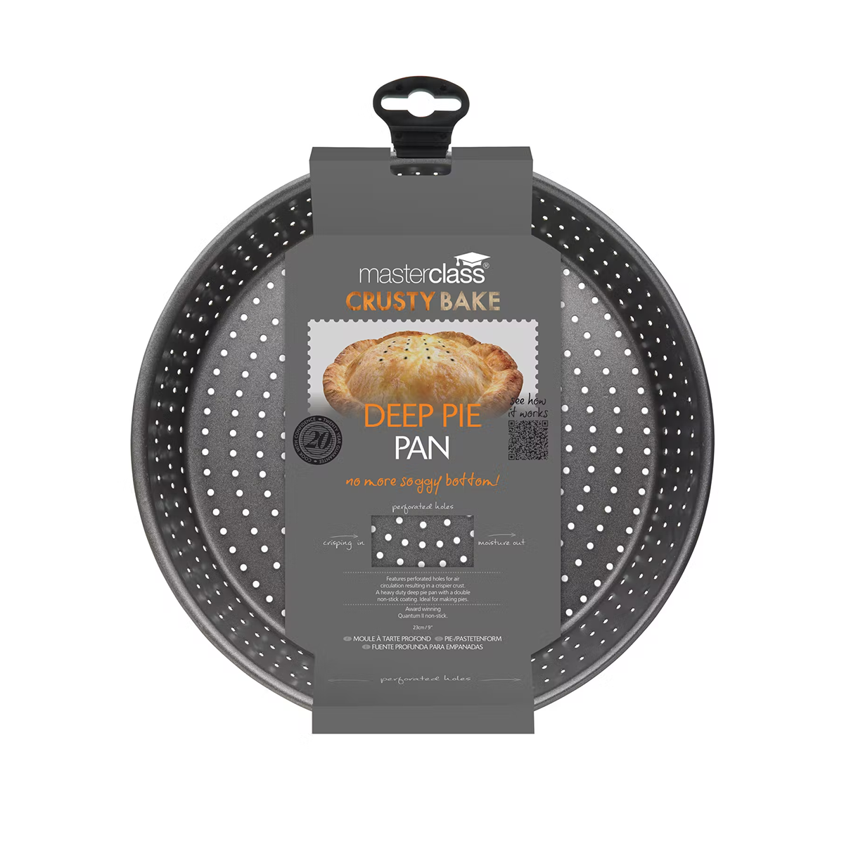 MasterClass Crusty Bake Non-Stick Deep Pie Pan / Tart Tin