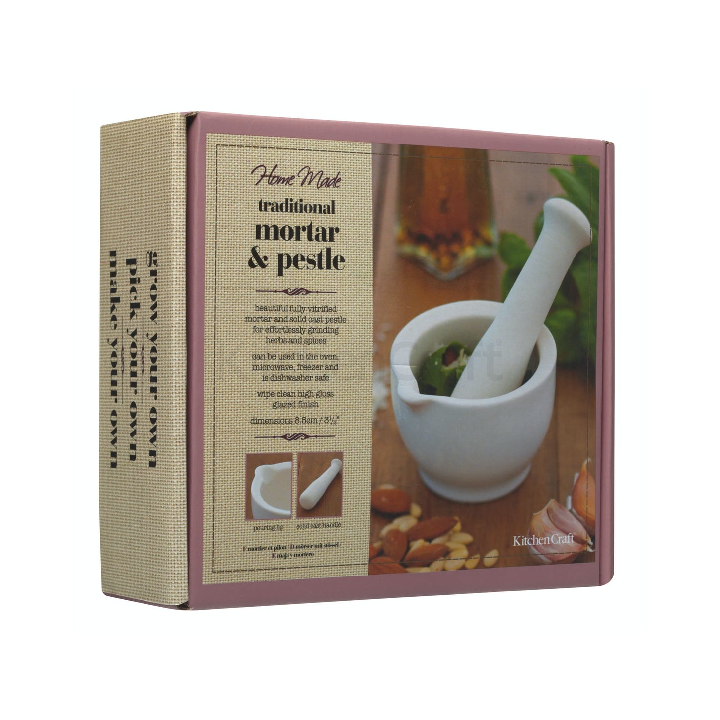 Home Made Ceramic Pestle & Mortar 8.5cm