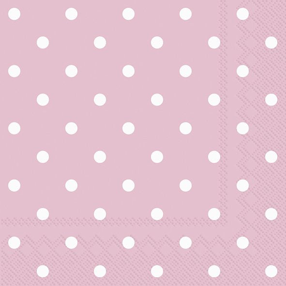 IHR Lunch Napkins Little Dots Rose