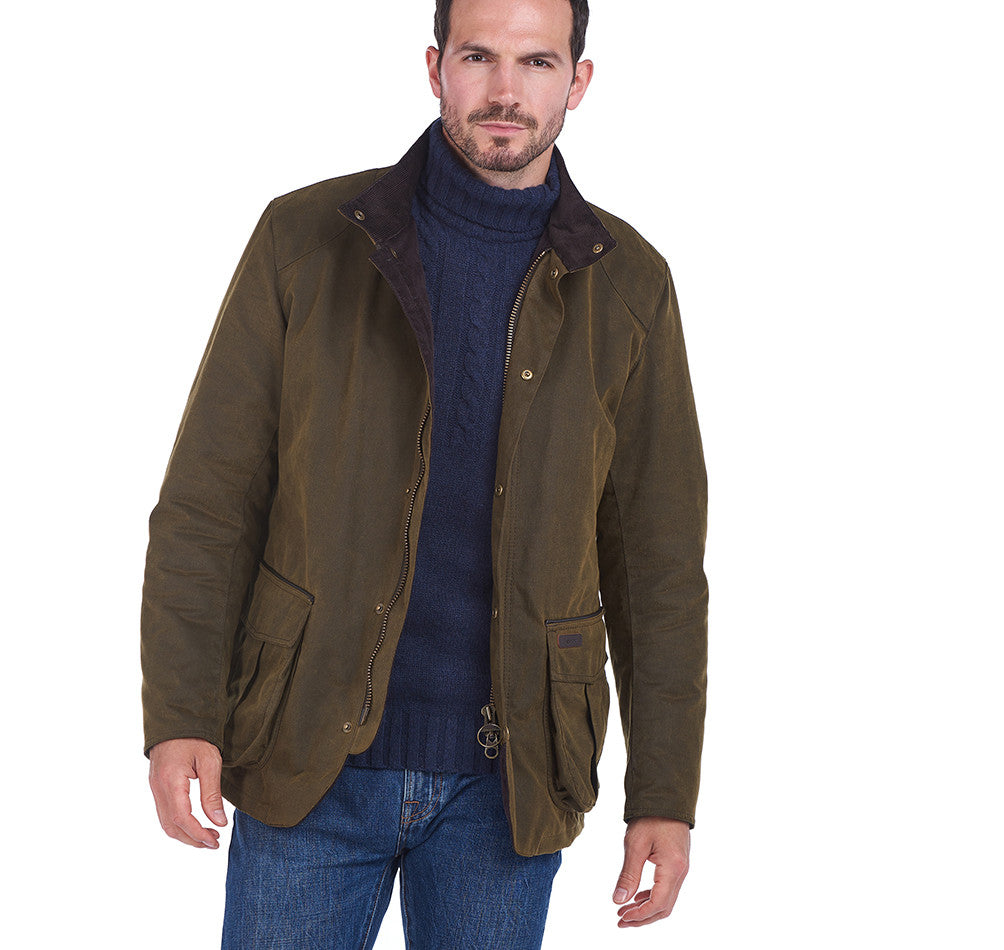 The Holbrook - Olive Wax Jacket – Rampley and Co
