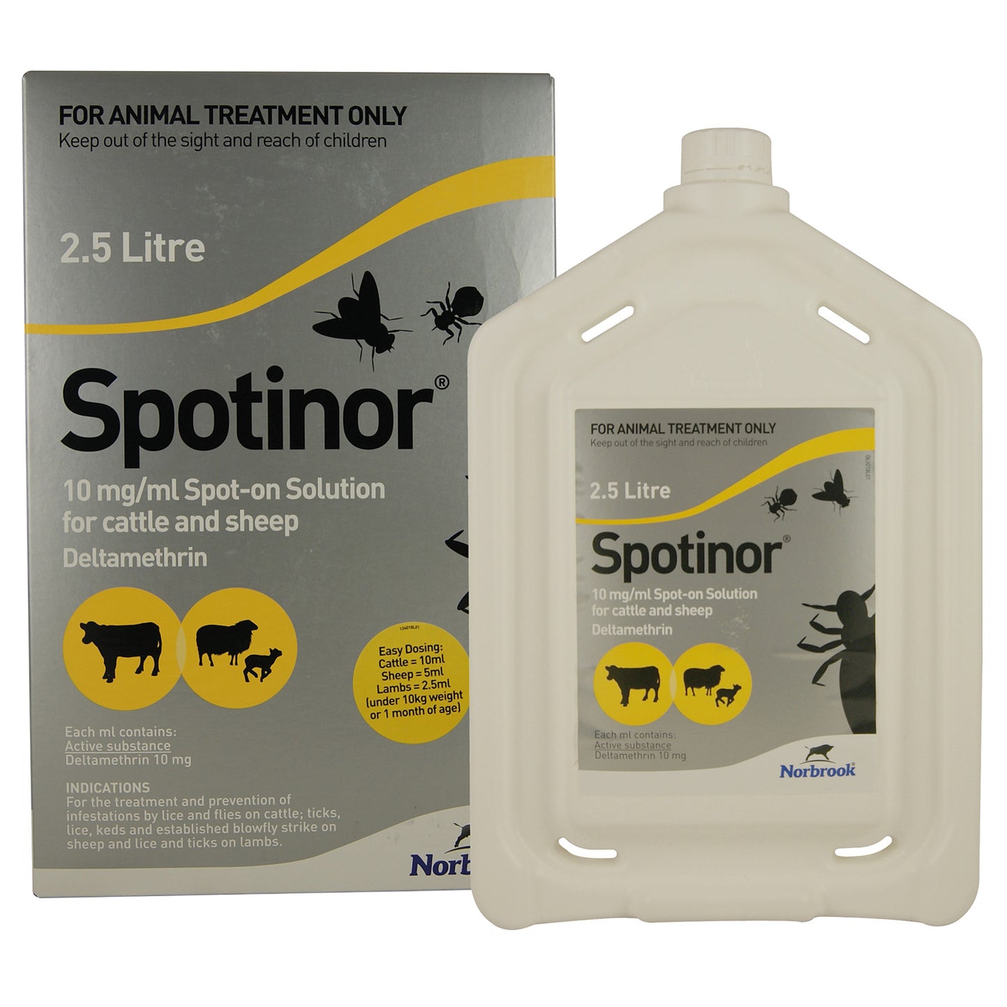 Spotinor 10 mg/ml Spot-on Solution for Cattle & Sheep