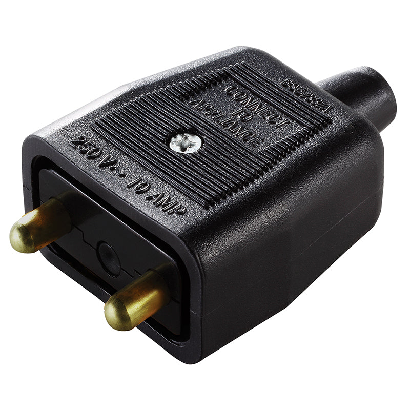Permaplug NC102B In Line Connector 2Pin Rubber Black