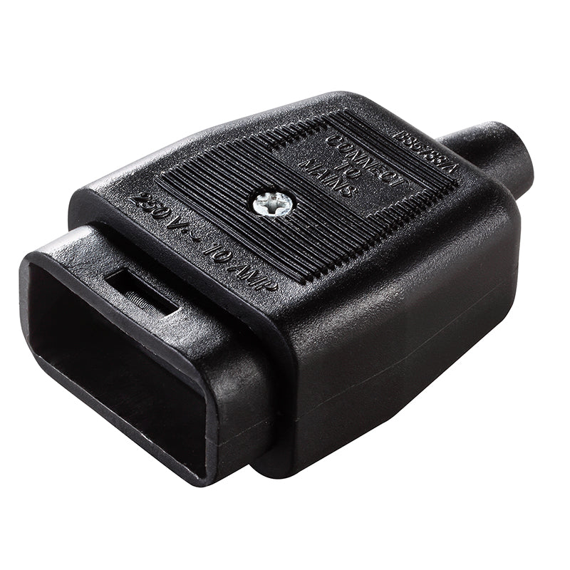 Permaplug NC102B In Line Connector 2Pin Rubber Black