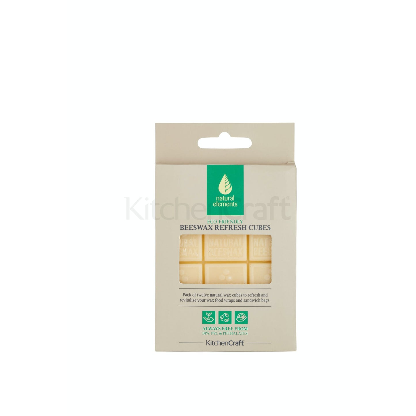 KitchenCraft Natural Elements Eco-Friendly Beeswax Refresh Cubes