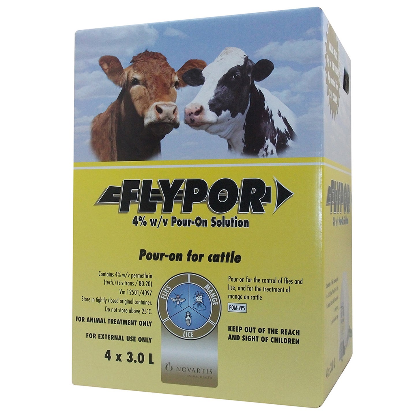 Flypor 4% w/v Pour-on Solution for Cattle