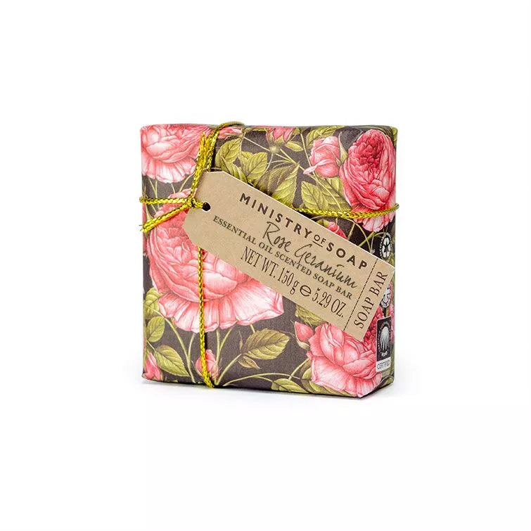 Ministry of Soap Essential Oil Rose Geranium Parcel Naturals Soap