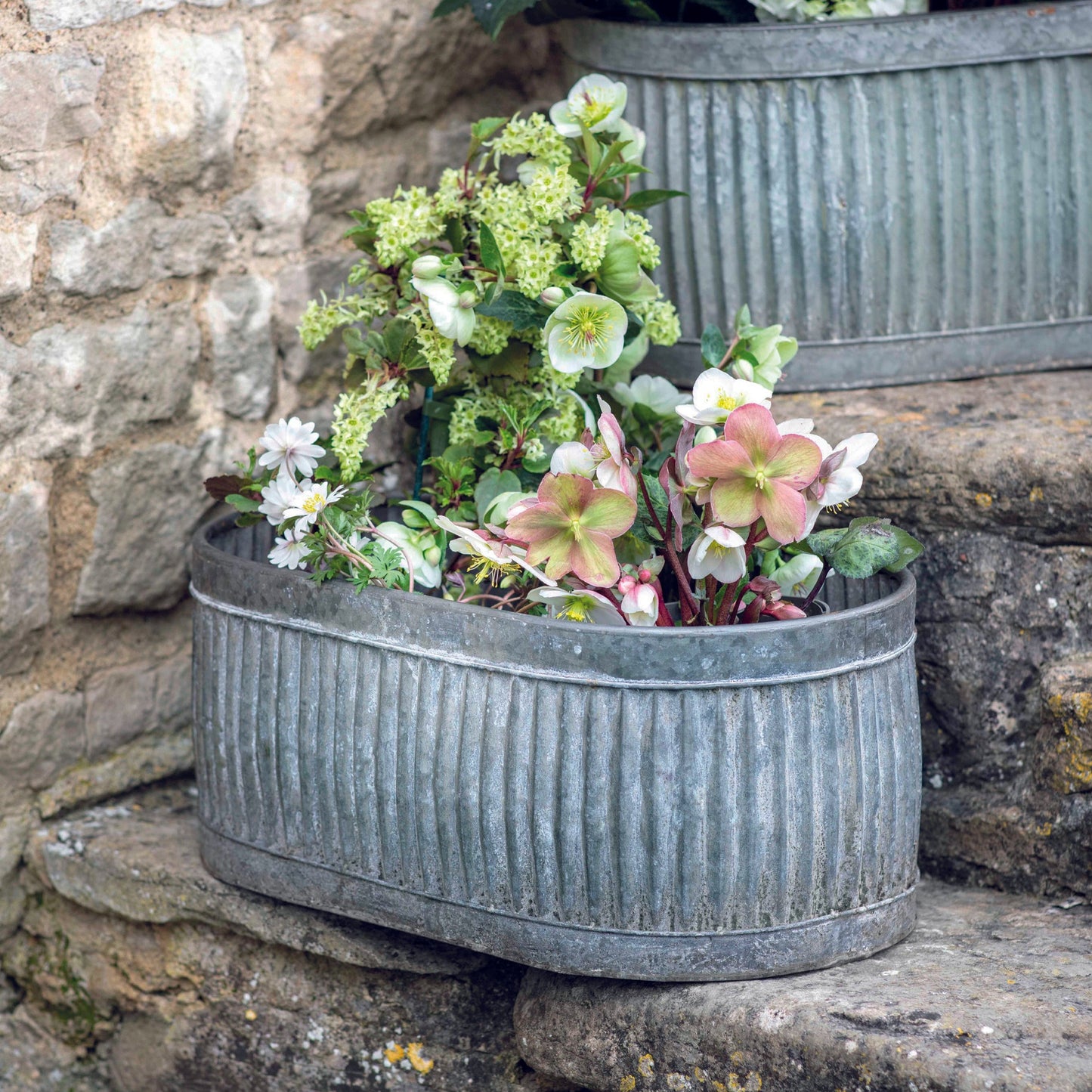 Garden Trading Vence Oval Trough Planter