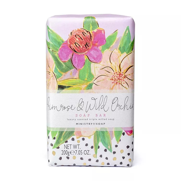 Ministry of Soap Primrose and Wild Orchid Painted Marks Soap