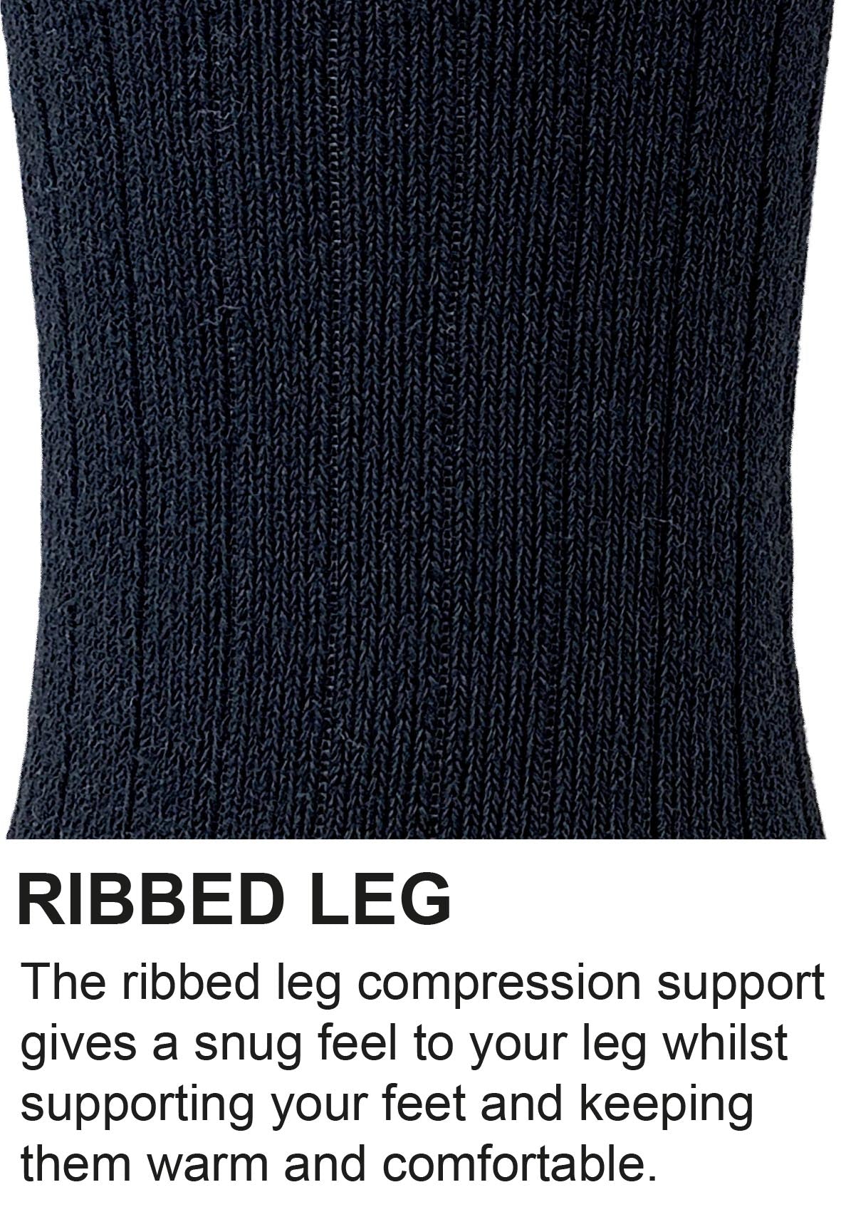 JCB Work Socks Black Pack of 3