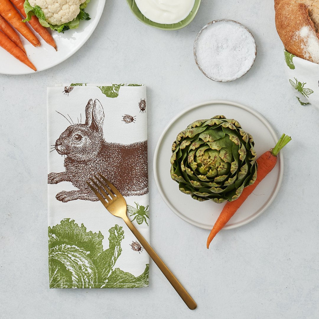 Thornback & Peel Rabbit & Cabbage Napkins