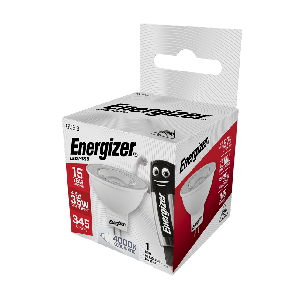 Energizer LED MR16 GU5.3 Cool White 345lm 35W