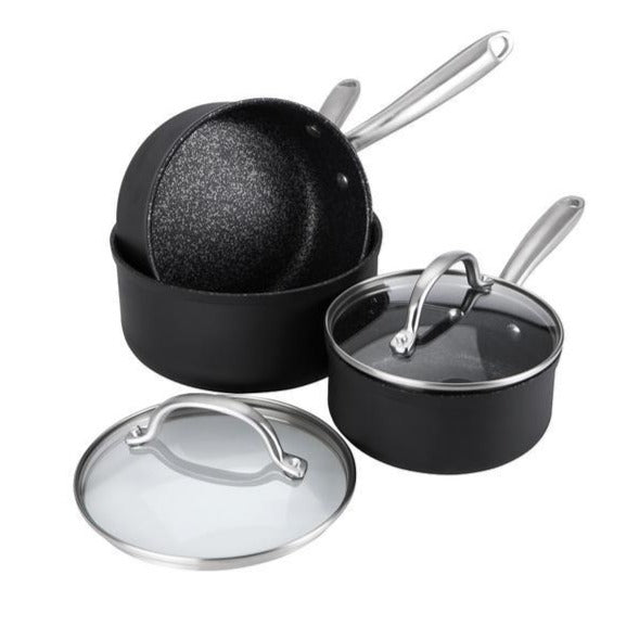 Prestige Scratch Guard Aluminium Saucepan Set 3 piece