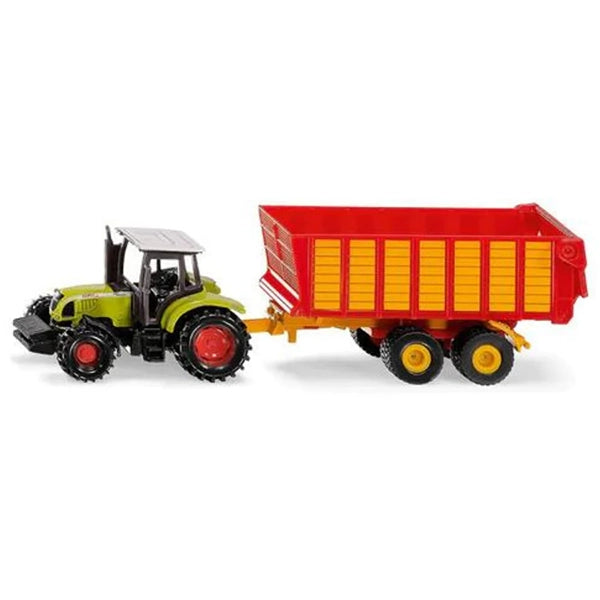 Siku Mini Claas Tractor & Silage Trailer