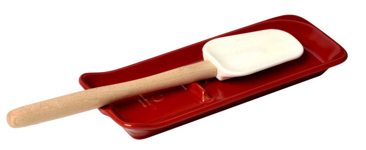Emile Henry Spoon Rest In Grenade Red