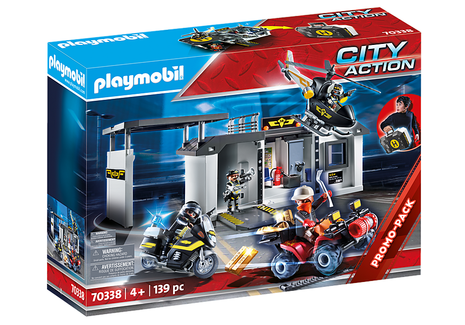 Playmobil City Action Take Along Tactical Unit Headquarters – Sam