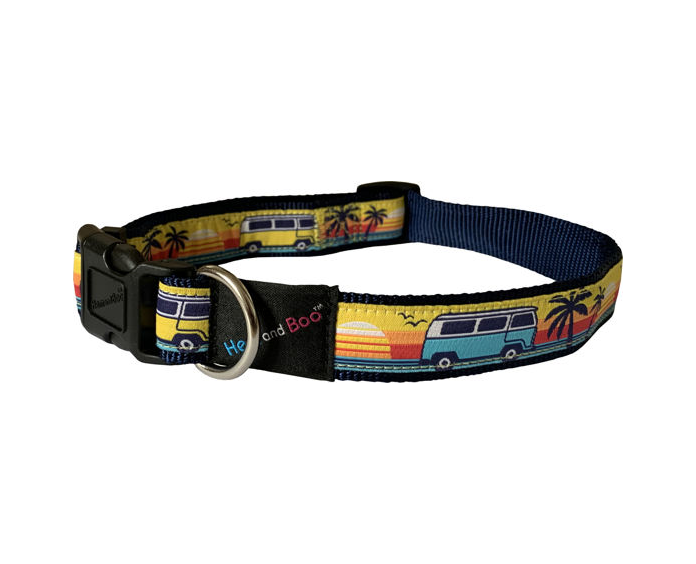 Hem & Boo Camper Van Dog Collar