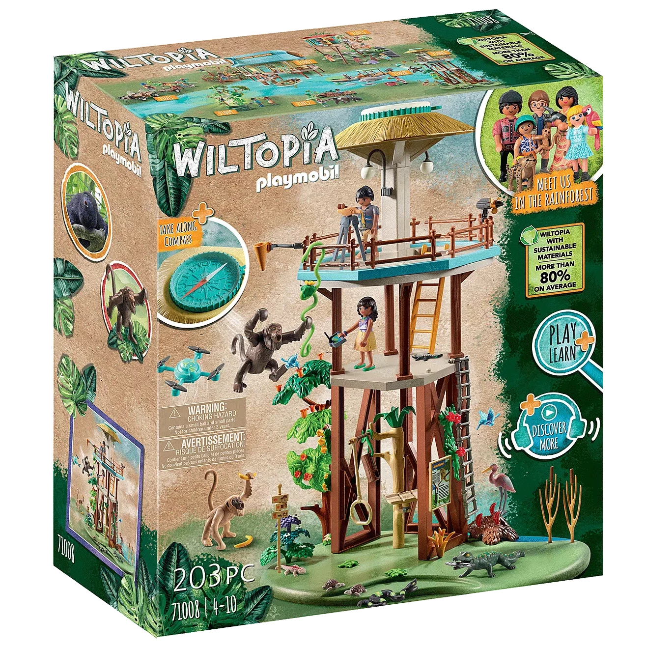 Playmobil Wiltopia - Research Tower with Compass 71008
