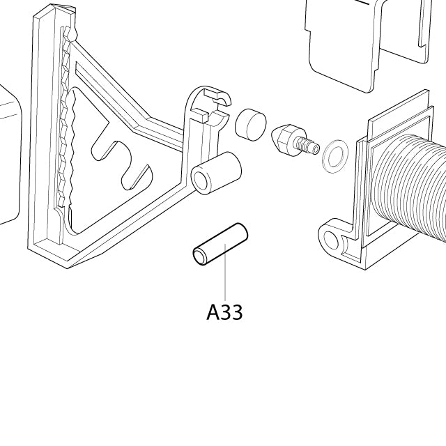 Fisher Alvin A33 Fulcrum Pin for A68 Drinker