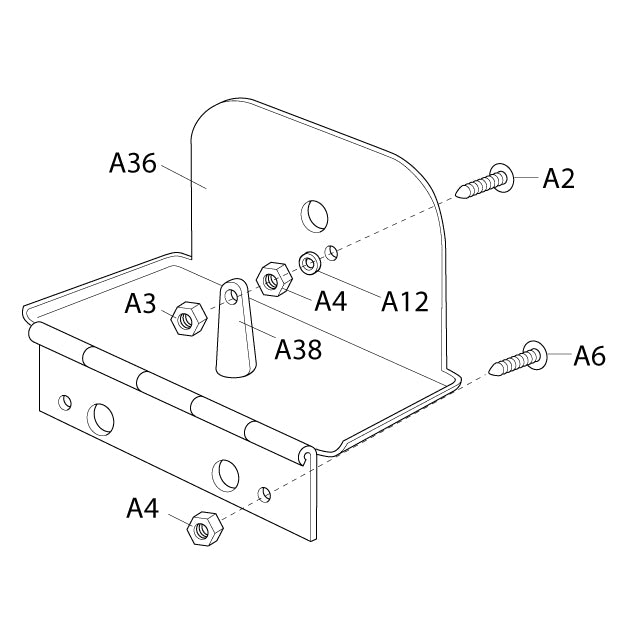 Fisher Alvin A6 Brass Screw for A36 Cover
