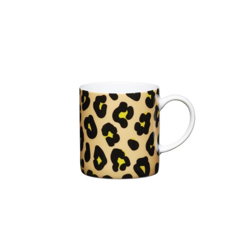 KitchenCraft Espresso Mug Leopard 80ml