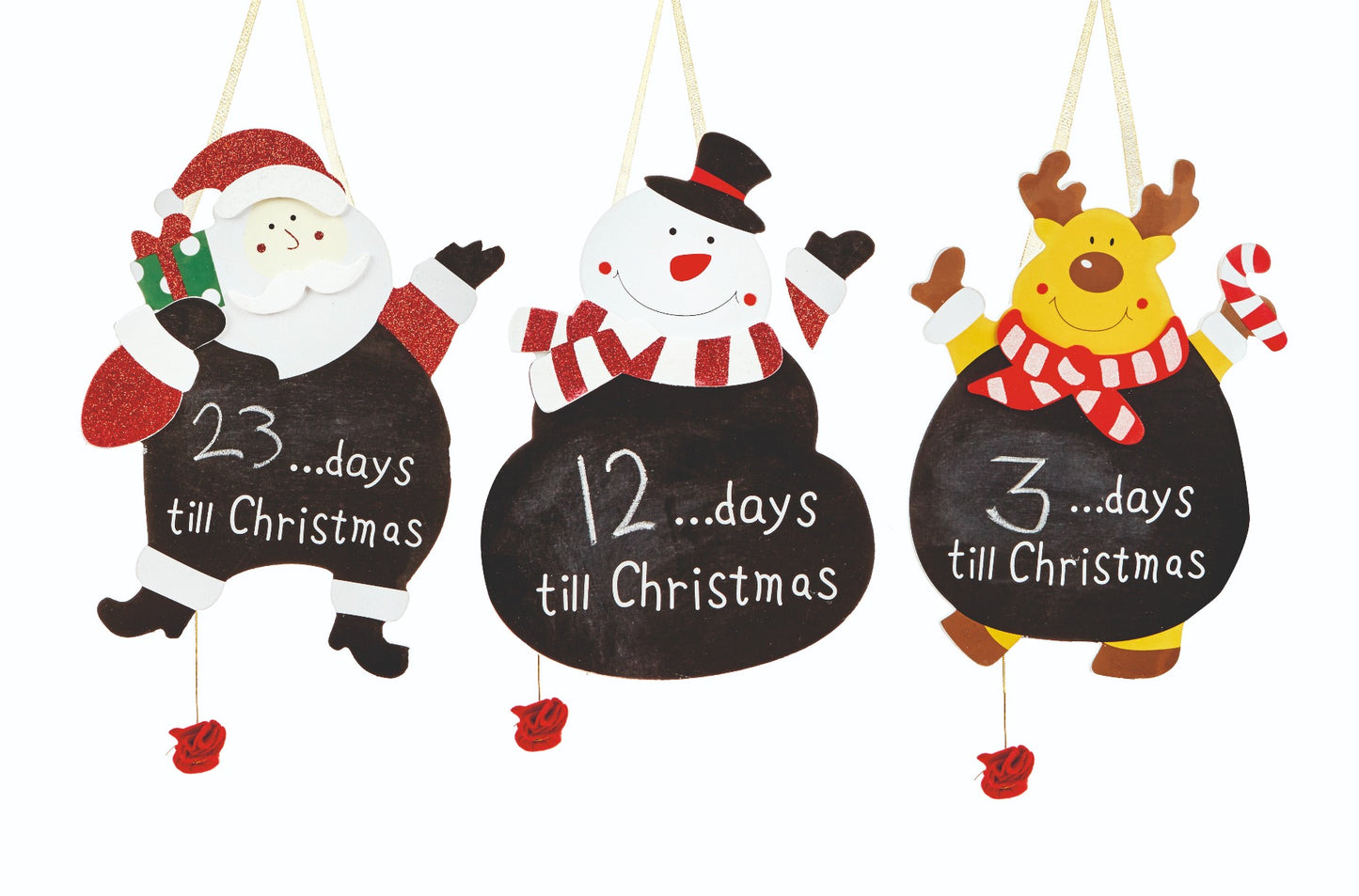 Premier Days To Xmas Black Board Assorted Designs 30cm