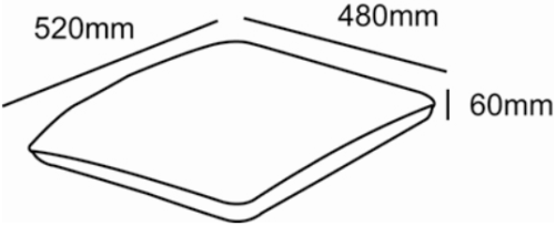 Glencrest CC Collection Armchair Cushion Taupe