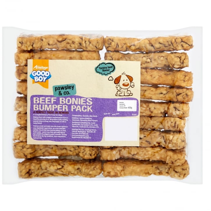 Good Boy Pawsley & Co Beef Bonies Chews 450g