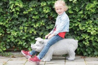 Fallen Fruits Pig Bench