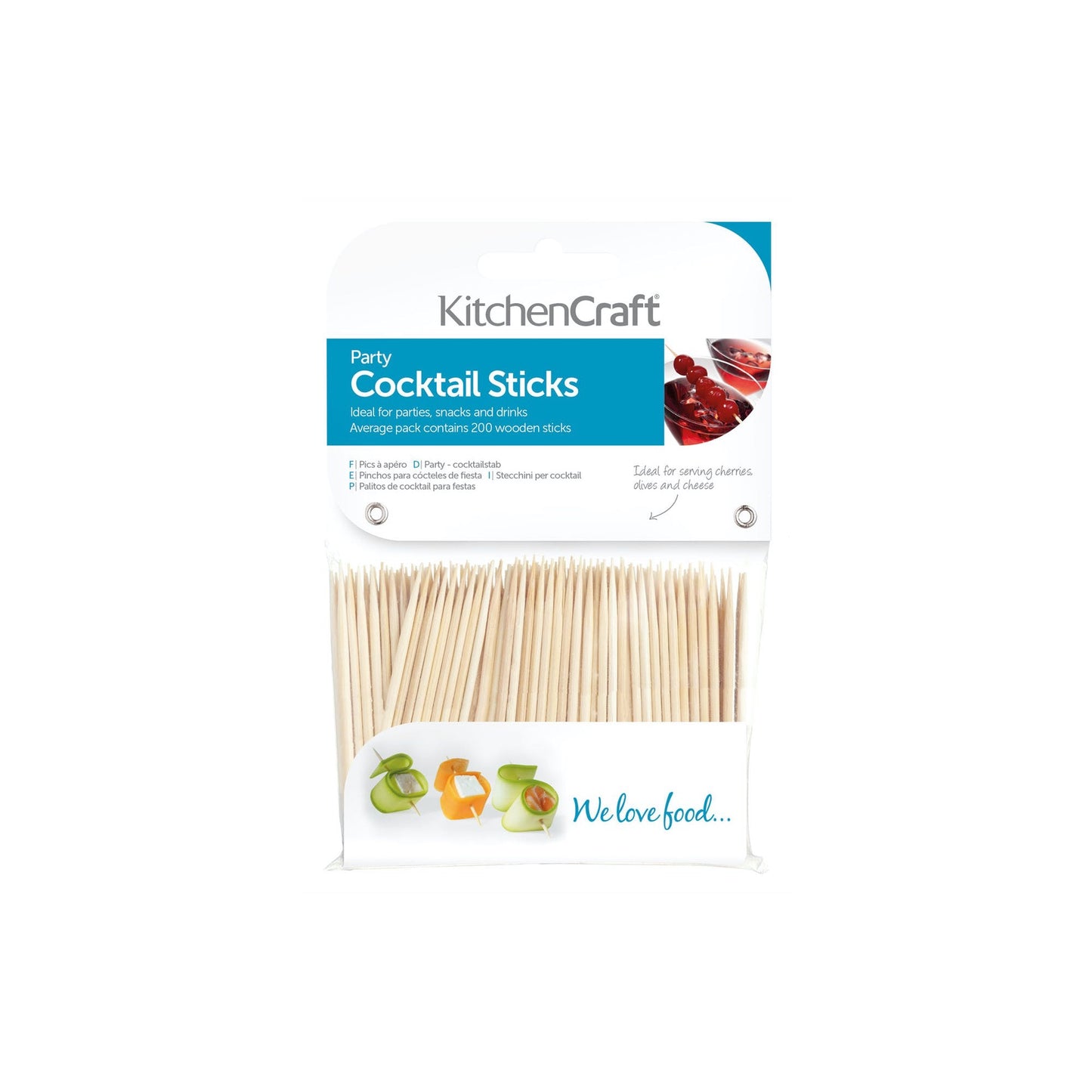 KitchenCraft Cocktail Stick 200-Pack