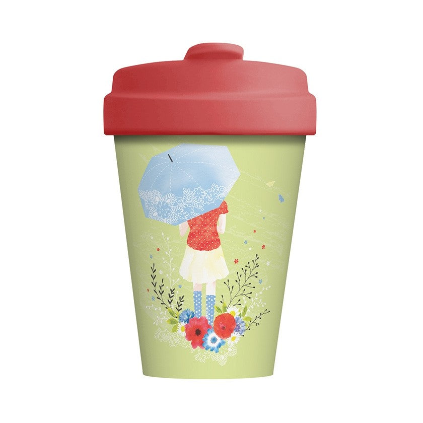 Blue Eyed Sun BambooCup Umbrella Girl