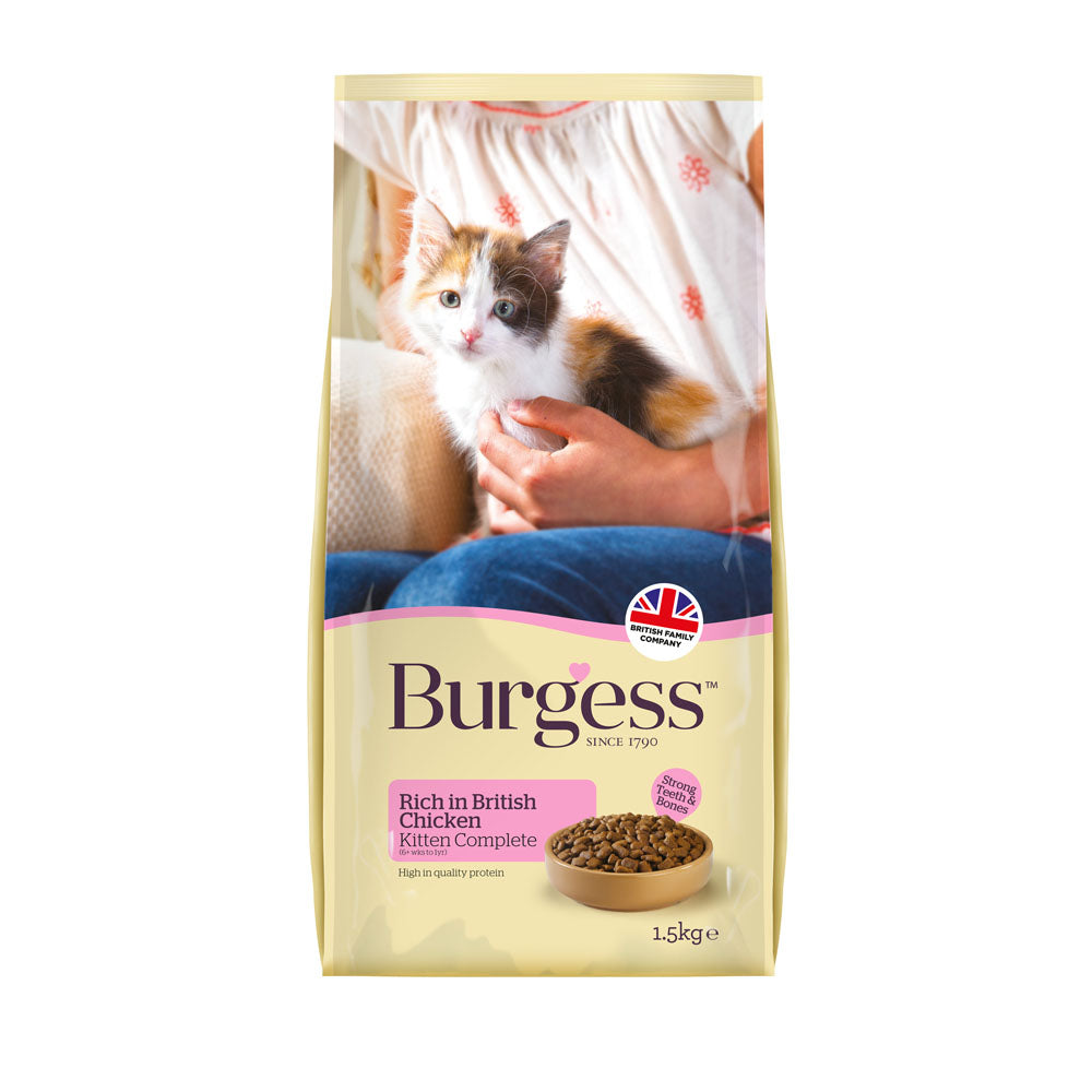 Burgess Cat Food Kitten Chicken 1.5kg