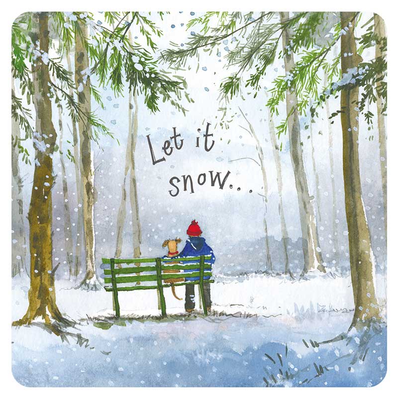 Alex Clark Christmas Winter Walk Coaster