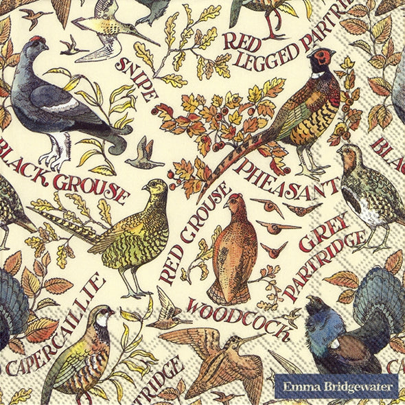 Emma Bridgewater Game Birds Cocktail Napkins
