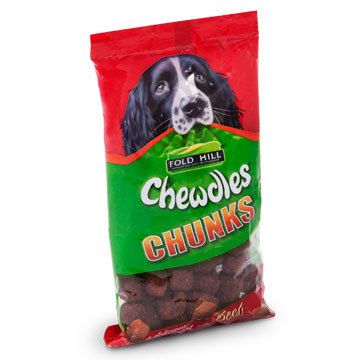 Fold Hill Chewdles Chunks Beef Moist Dog Treat 180g