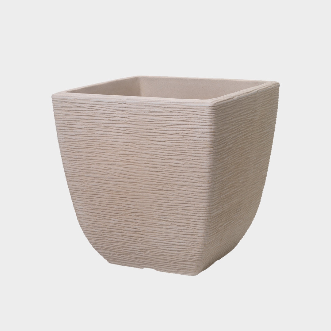 Stewart Cotswold Square Planter Light Sand 38cm
