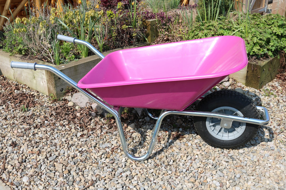 County Clipper Wheelbarrow Pink 90L Sam Turner & Sons