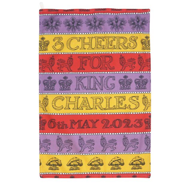 Emma Bridgewater Coronation Three Cheers Tea Towel