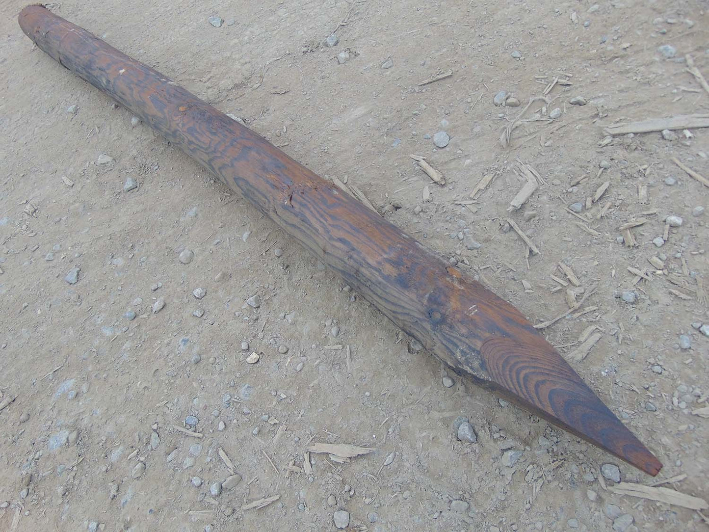 Creosoted Round Fence Stake 5' 6" x 3-4"