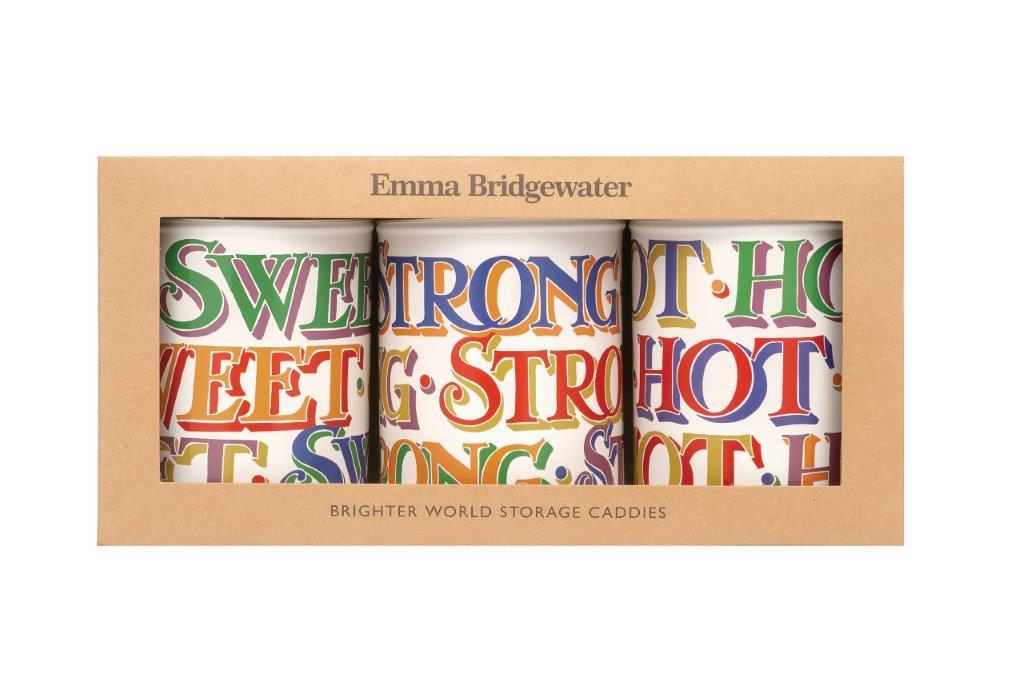 Emma Bridgewater Brighter World Set 3 Caddies