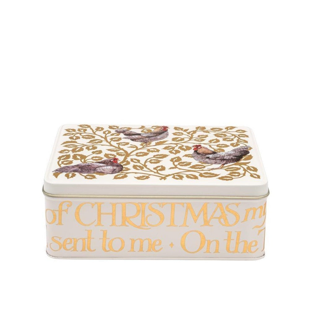 Emma Bridgewater Three French Hens Deep Rectangular Tin