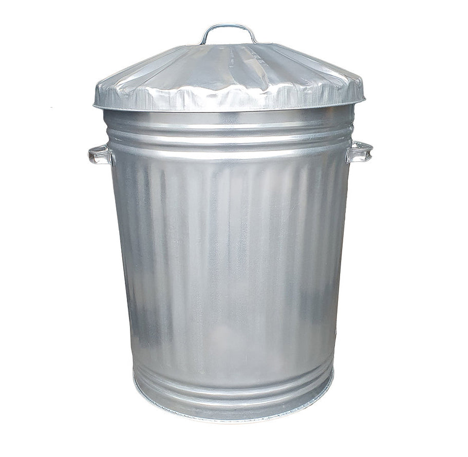 Heavy Duty Galvanised Metal Bin Tapered 90L