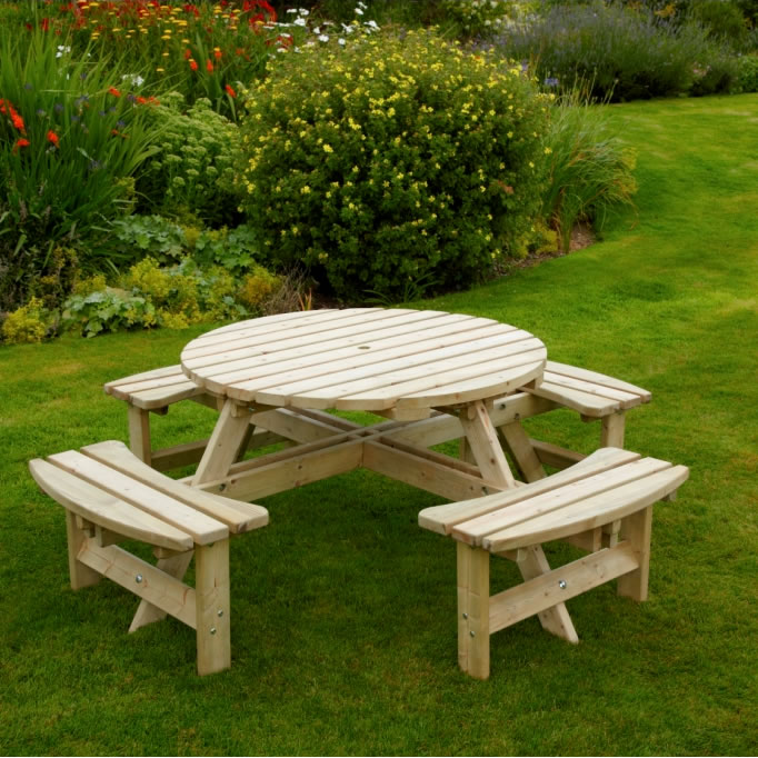 Woodshaw Appleton Round Picnic Bench
