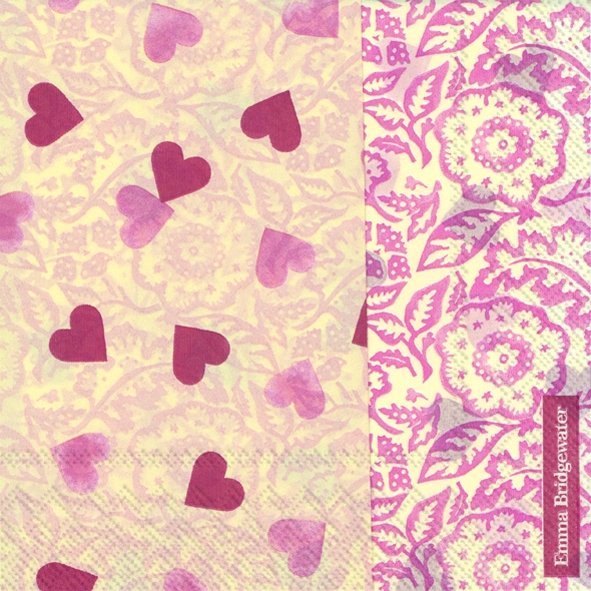 Emma Bridgewater Pink Wallpaper Lunch Napkins