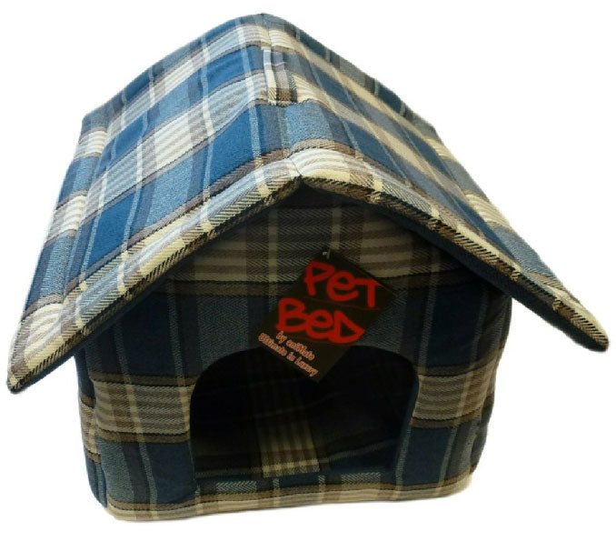 Blue Tweed Dog House