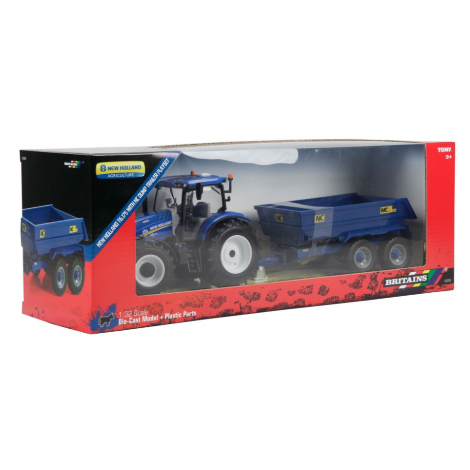 Britains New Holland T6 Tractor/Trailer Play Set