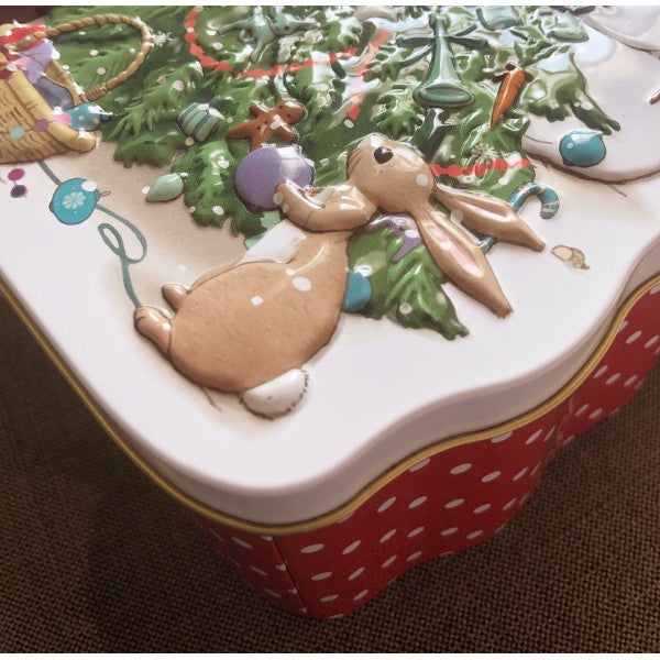 Belle & Boo Christmas Tree Embossed Tin