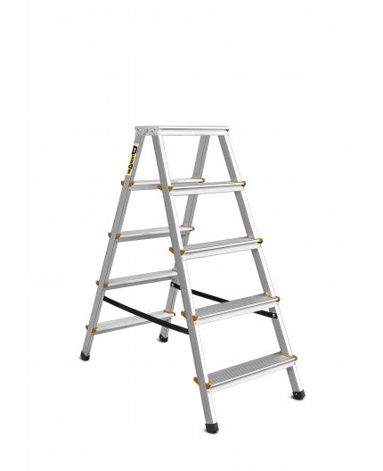 Drabest PRO Double Sided Aluminium Steps 5 Tread EN131 150kg
