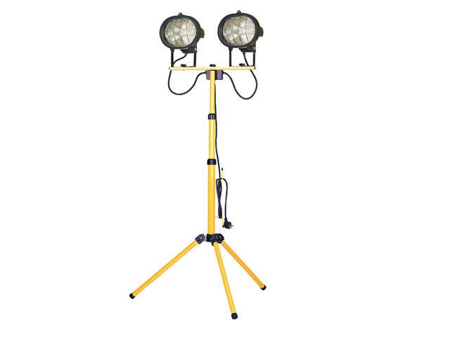 Faithfull Twin 240v Site Light with Adjustable Stand 1000w SL1000CT