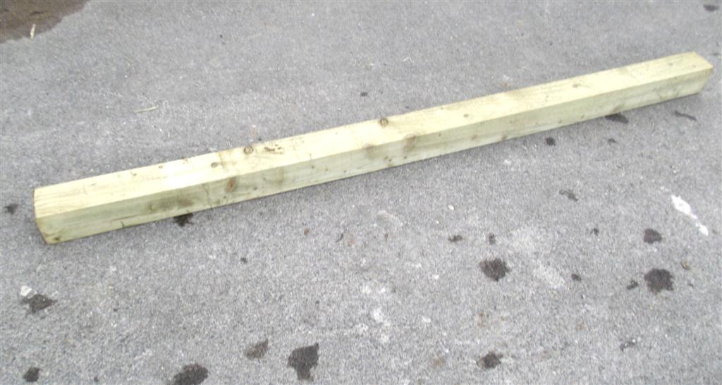 Tanalised Wooden Fence Post 9' x 4" x 4"