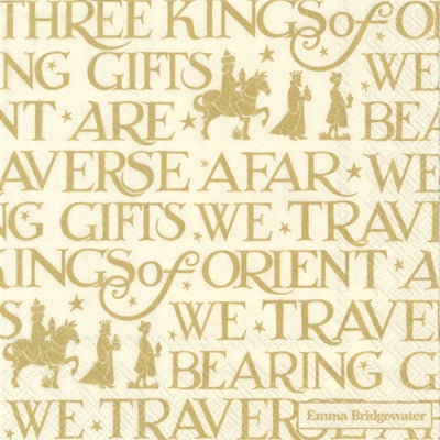 Emma Bridgewater Three Kings Gold Cocktail Napkins